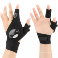 Wassersicheres Werkzeug im Freien Half-Finger-Handschuhe Licht